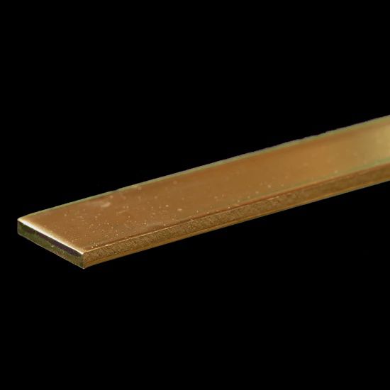 K&amp;S #8227 Brass Strip: 0.093&quot; Thick x 3/4&quot; Wide x 12&quot; Long (1 Piece)