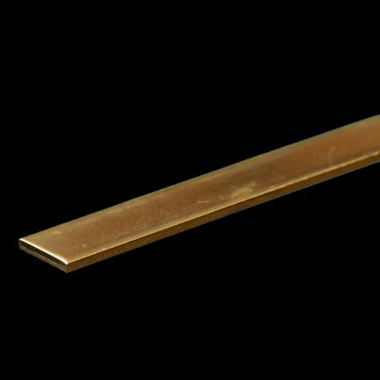 K&amp;S #8246 Brass Strip: 0.064&quot; Thick x 1/2&quot; Wide x 12&quot; Long (1 Piece)