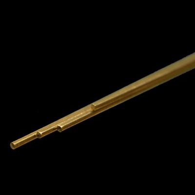 K&amp;S #8161 Round Brass Rod: 3/64&quot; OD x 12&quot; Long (4 Pieces)