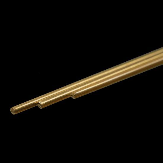 K&amp;S #8162 Round Brass Rod: 1/16&quot; OD x 12&quot; Long (3 Pieces)