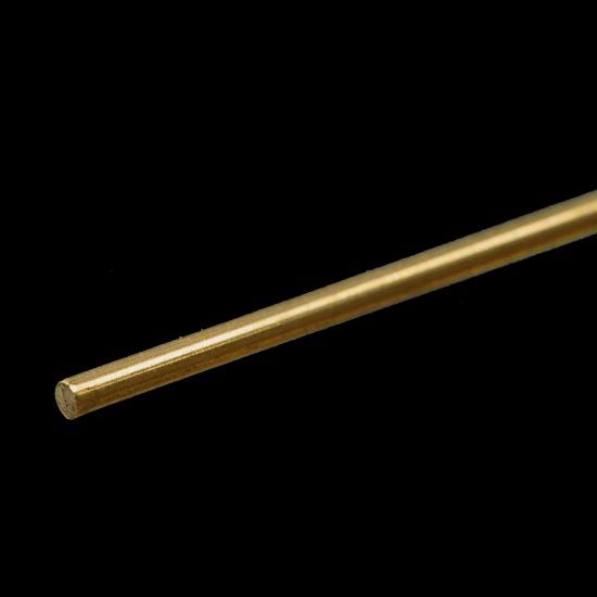 K&amp;S #8163 Round Brass Rod: 3/32&quot; OD x 12&quot; Long (1 Piece)