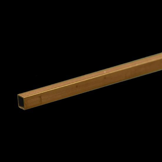 K&amp;S #8152 Square Brass Tube: 5/32&quot; OD x 0.014&quot; Wall x 12&quot; Long (1 Piece)