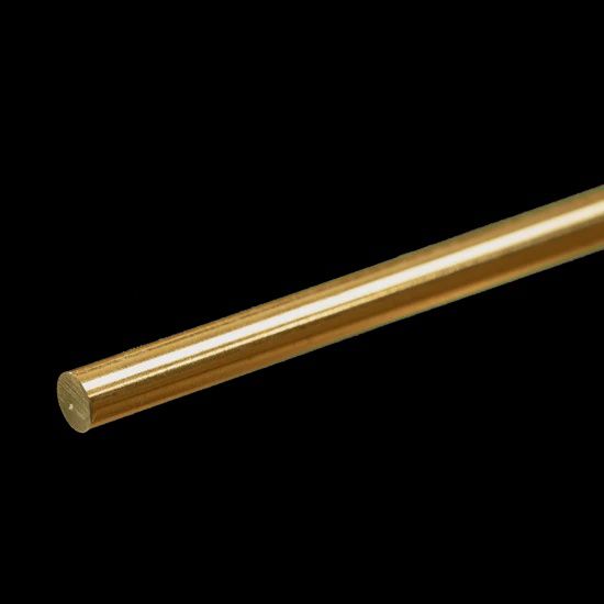 K&amp;S #8165 Round Brass Rod: 5/32&quot; OD x 12&quot; Long (1 Piece)