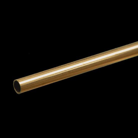 K&amp;S #8129 Round Brass Tube: 3/16&quot; OD x 0.014&quot; Wall x 12&quot; Long (1 Piece)