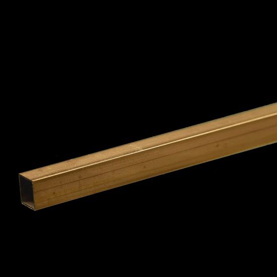 K&amp;S #8154 Square Brass Tube: 7/32&quot; OD x 0.014&quot; Wall x 12&quot; Long (1 Piece)