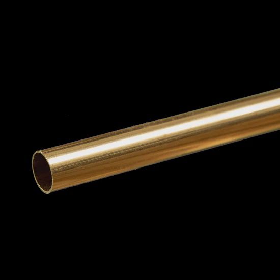 K&amp;S #8134 Round Brass Tube: 11/32&quot; OD x 0.014&quot; Wall x 12&quot; Long (1 Piece)