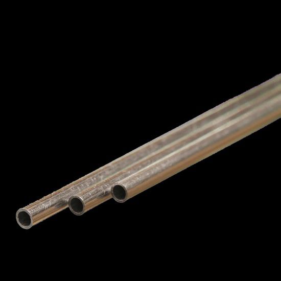 K&amp;S #8101 Round Aluminum Tube: 3/32&quot; OD x 0.014&quot; Wall x 12&quot; Long (3 Pieces)