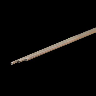 K&amp;S #8100 Round Aluminum Tube: 1/16" OD x 0.014" Wall x 12" Long (3 Pieces)