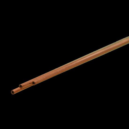 K&amp;S #8117 Round Copper Tube: 1/16&quot; OD x 0.014&quot; Wall x 12&quot; Long (3 Pieces)