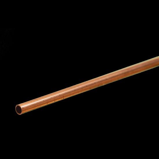 K&amp;S #8118 Round Copper Tube: 3/32&quot; OD x 0.014&quot; Wall x 12&quot; Long (3 Pieces)