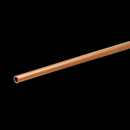 K&amp;S #8120 Round Copper Tube: 1/8&quot; OD x 0.014&quot; Wall x 12&quot; Long (1 Piece)