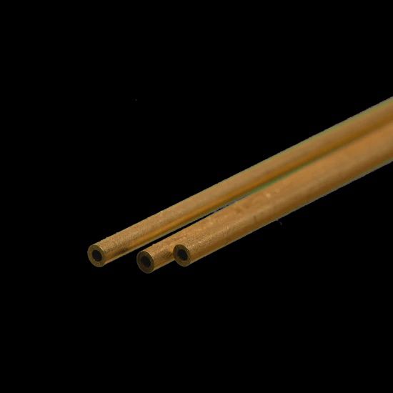 K&amp;S #8125 Round Brass Tube: 1/16&quot; OD x 0.014&quot; Wall x 12&quot; Long (3 Pieces)