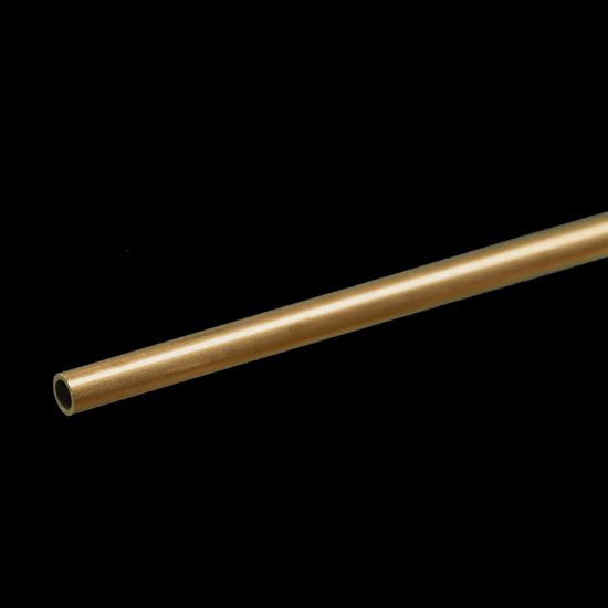 K&amp;S #8127 Round Brass Tube: 1/8&quot; OD x 0.014&quot; Wall x 12&quot; Long (1 Piece)