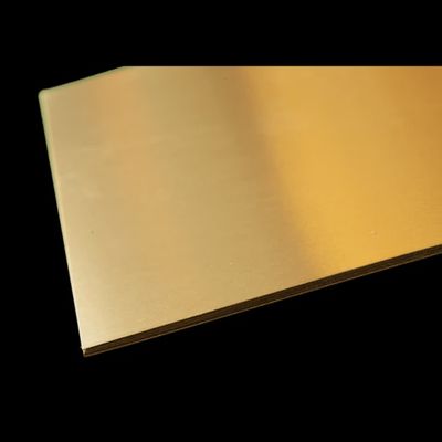 K&amp;S #251 Brass Sheet: 0.010" Thick x 4" Wide x 10" Long (6 Pieces)