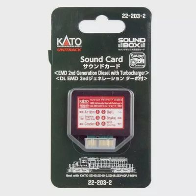Kato N/HO 22-203-2 Soundbox Sound Card EMD 2nd Generation Diesel w/ Turbocharger