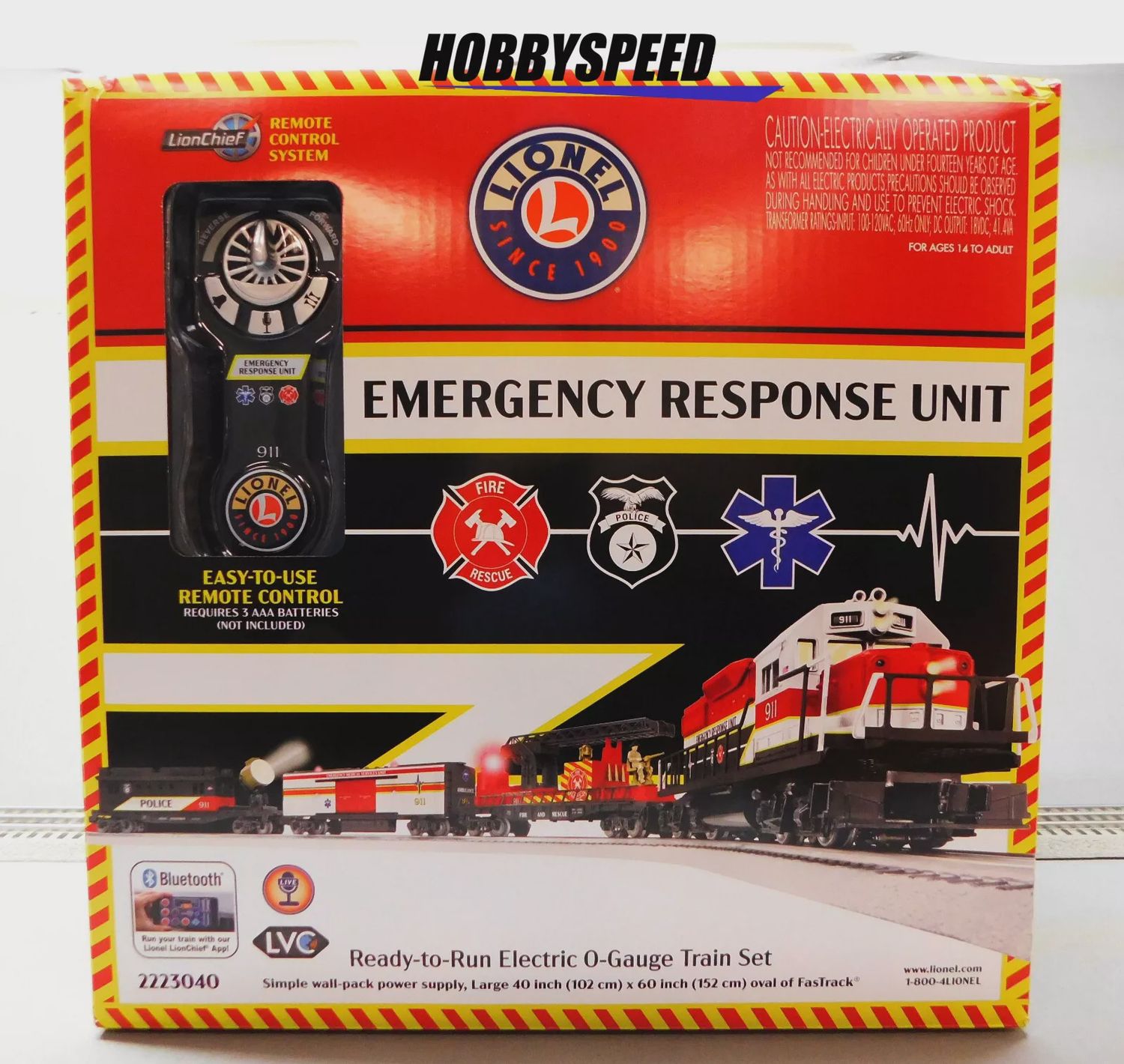 Lionel O 2223040 First Responders Lionchief Set w/Bluetooth 5.0