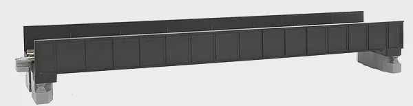 Used N Kato 20-454.b Unitrack Black Single Track Plate Girder Bridge 7-5/16&quot;