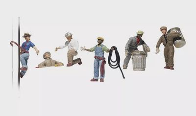 Woodland Scenics HO Scenic Accents Figures City Workers pkg(6) A1826