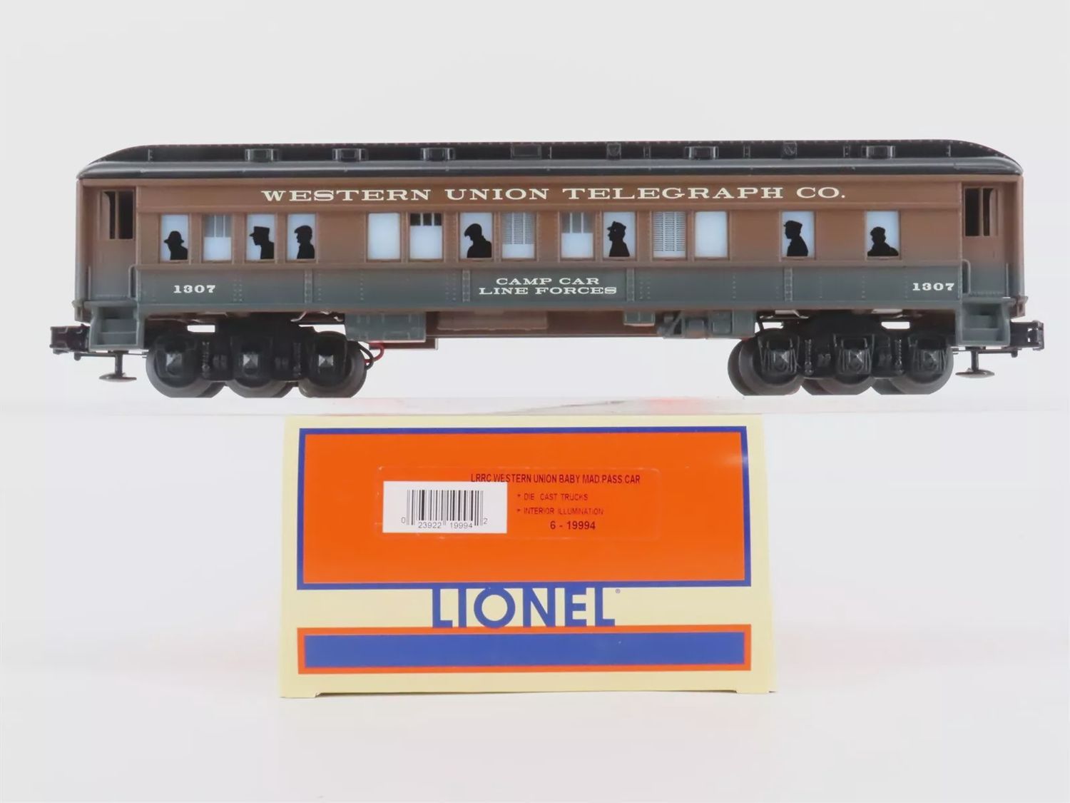 Lionel O 6-19994 LRRC Western Union Baby Madison Camp Car #1307
