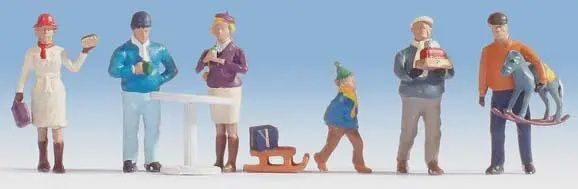 Walthers HO 949-6069 Holiday Shoppers Scenemaster