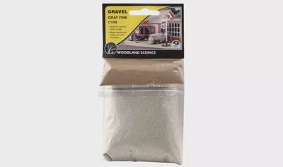 Woodland Scenics C1286 Fine Gravel Gray