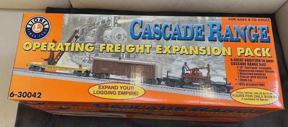 Used Lionel 6-30042 Cascade Range Operating Freight Expansion Pack