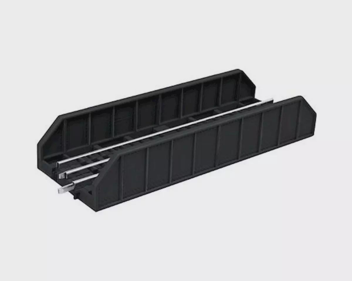 Lionel O 6-81248 10&quot; FasTrack Girder Bridge-Black