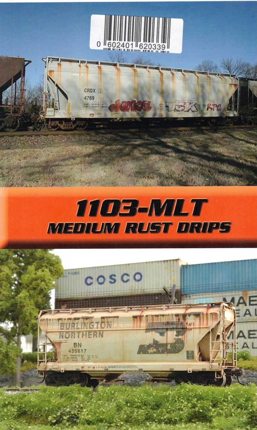 Weathering Solutions 1103-MLT Medium Rust Drips Multi Scale