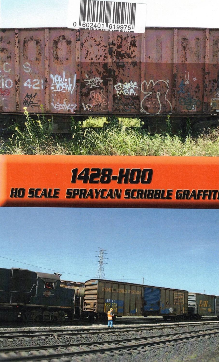 Weathering Solutions HO Scale 1428-HOO Spray Can Scribble Graffiti