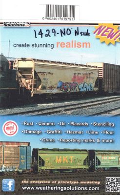 Weathering Solutions 1429-NO Spray Can Scribble Graffiti N Scale