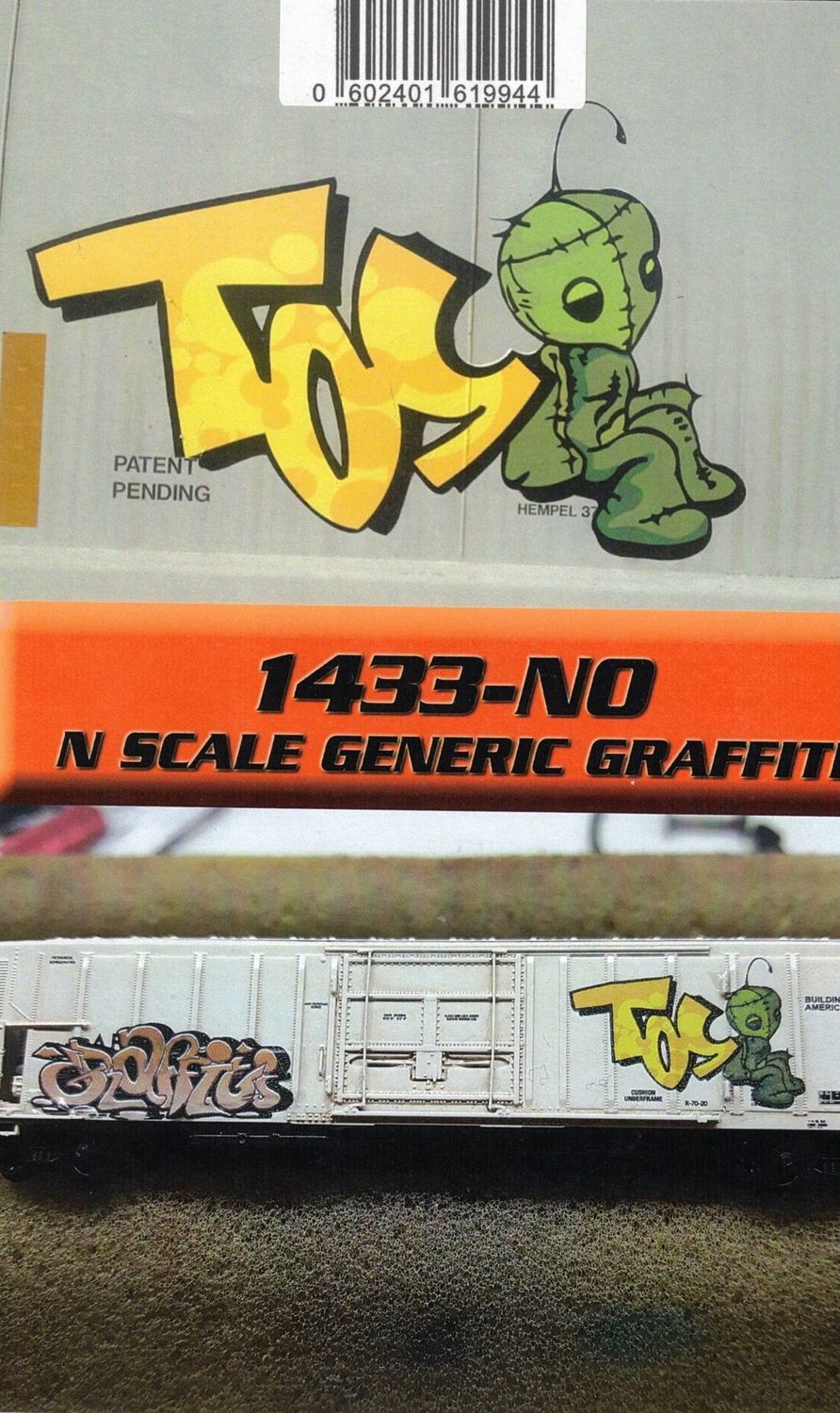 N scale 1433-NO Weathering Solutions Generic Graffiti