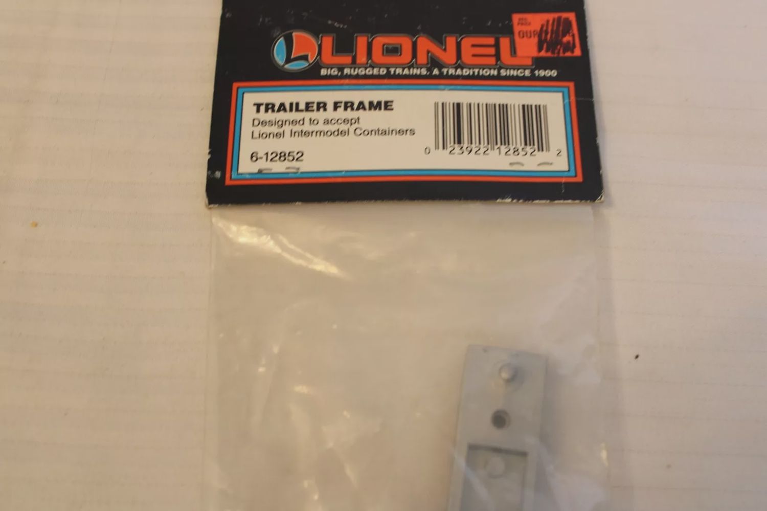Lionel O 6-12852 Trailer Frame for Intermodal Containers, Silver, #6-12852 BNOS