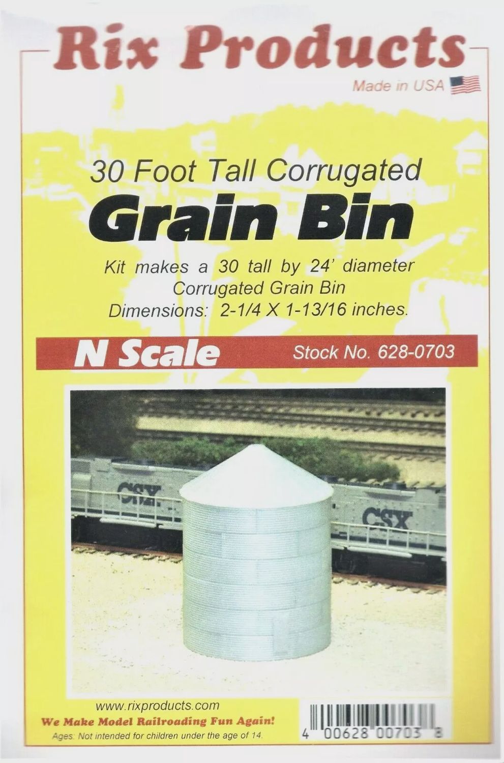 Rix Products N 628-0703 30&#39; Tall Corrugated Grain Bin Kit