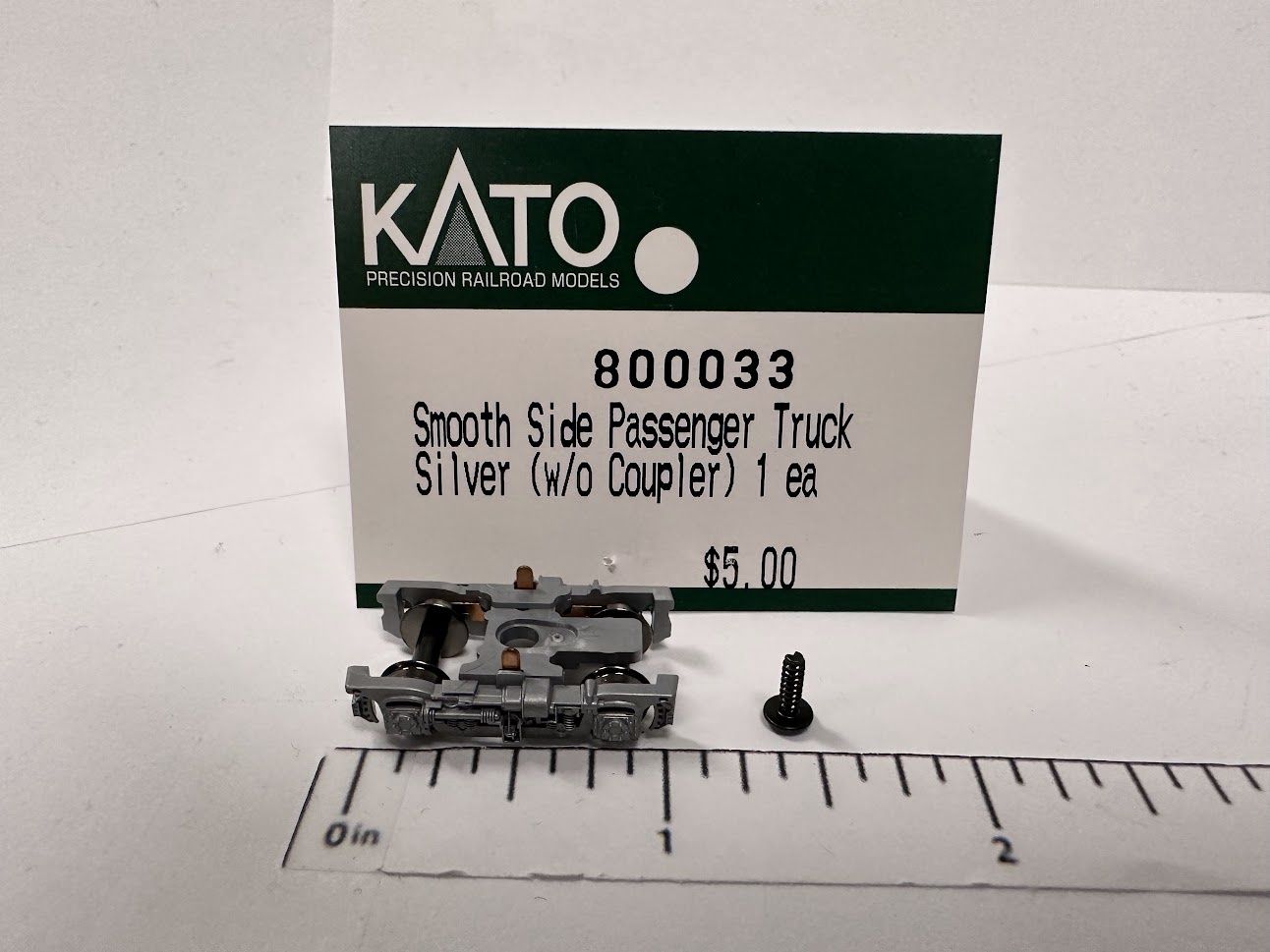 Kato N 800033 Smooth Side Passenger Truck Silver w/o Coupler