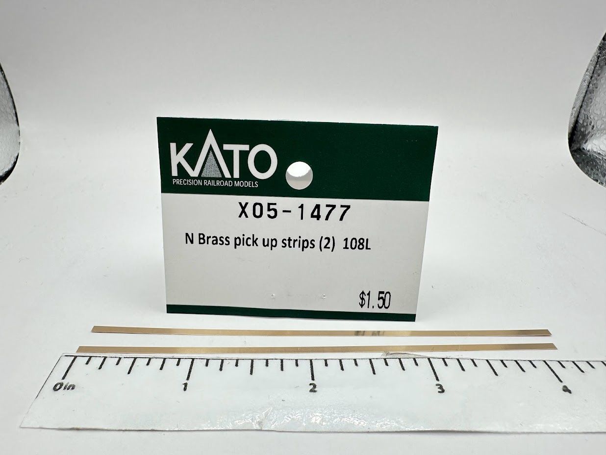 Kato X03-1041 E8/6/5/P42 Brass Pickup Strips 2-Pack