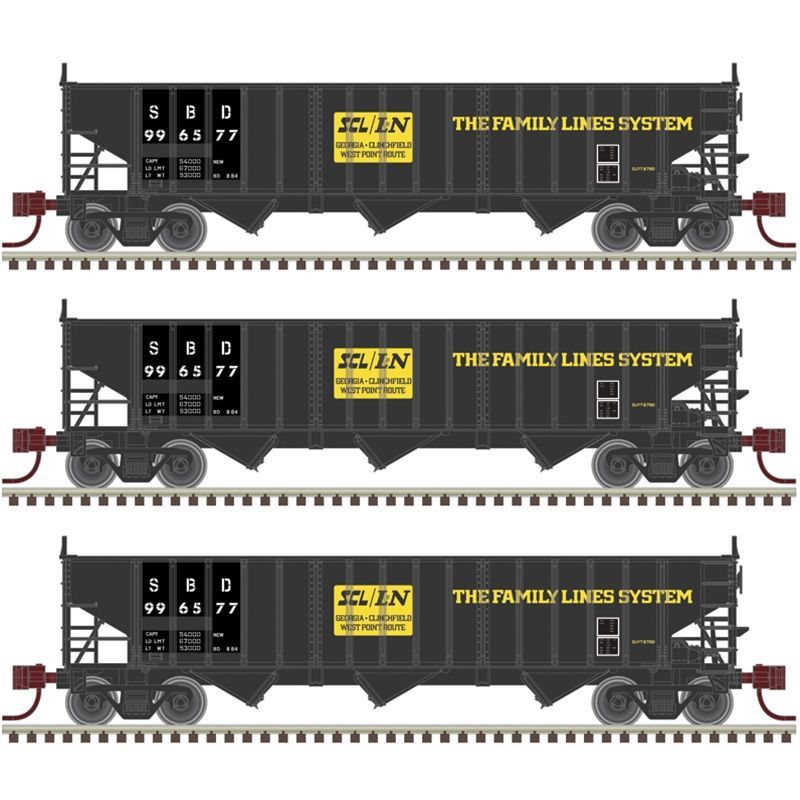 Atlas N PS-2750 Hopper SEABOARD 3PK