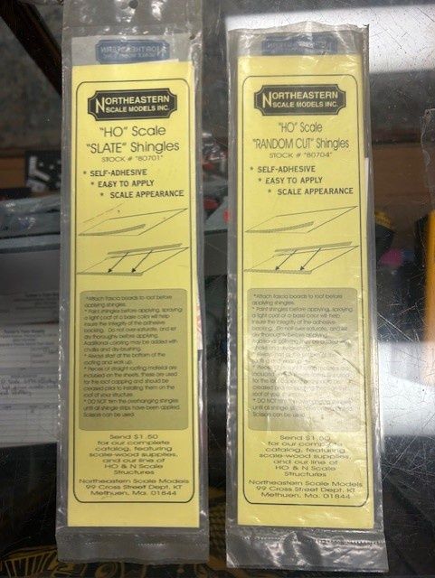 Northeastern Scale Models 80701 &amp; 80704 Slate Shingles &amp; Random Cut Shingles
