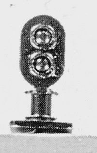 NJ International N 2100 Black Two-Light D Type Ground Signal