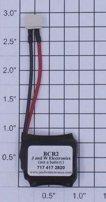 J&amp;W BCR2 3 Volt Battery Component Replacement for MTH PS2 Engines