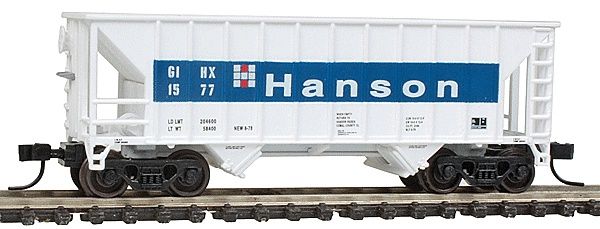 Used HO Walthers GIHX-1531 Greenville 100-Ton 2-Bay Hopper Hanson