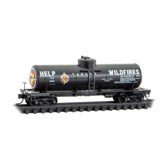 Mircro-Trains N 06500366 Central Western Railway - Target Wildfires Rd# 80164 39&#39; Single Dome Tank Car