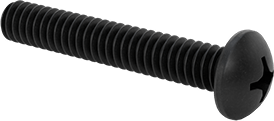 Tucker&#39;s 0-80 x 3/8&quot; Black Oxide, Stainless Steel Pan Head Screw (10-Pack)