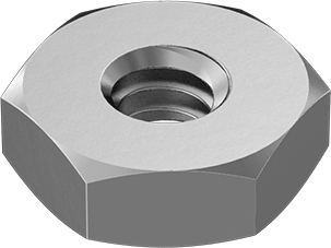 Tucker&#39;s 2-56 Steel Hex Nut, Low Strength, Zinc Plated (10-Pack)