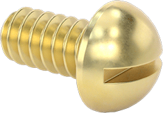 Tucker's 00-90 x 3/32" Brass, Slotted, Round Head Screw (2-Pack)