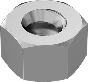 Tucker's 00-90 Stainless Steel, Hex Nut (2-Pack)