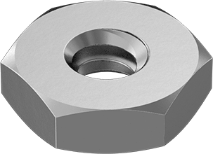Tucker&#39;s 1-72 Steel Hex Nut, Low Strength (10-Pack)