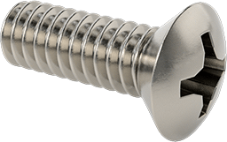 Tucker's 2-56 x 1/4" Stainless Steel 18-8 Oval Head Screw (10-Pack)