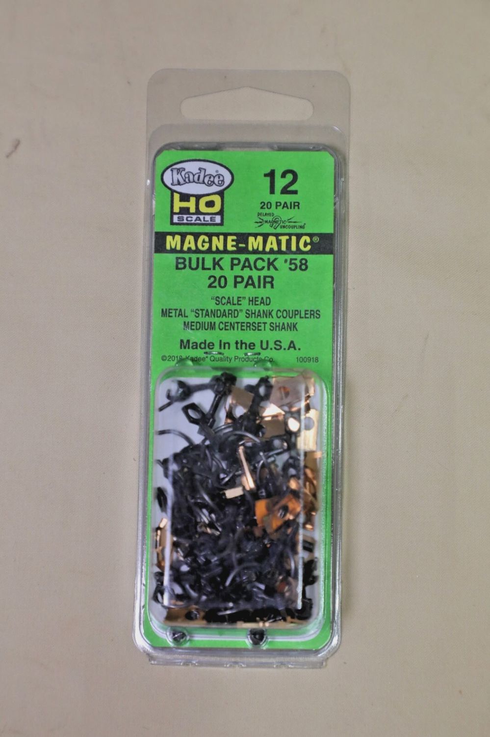 Used Kadee HO 12 Bulk Pack of #58 20-Pair