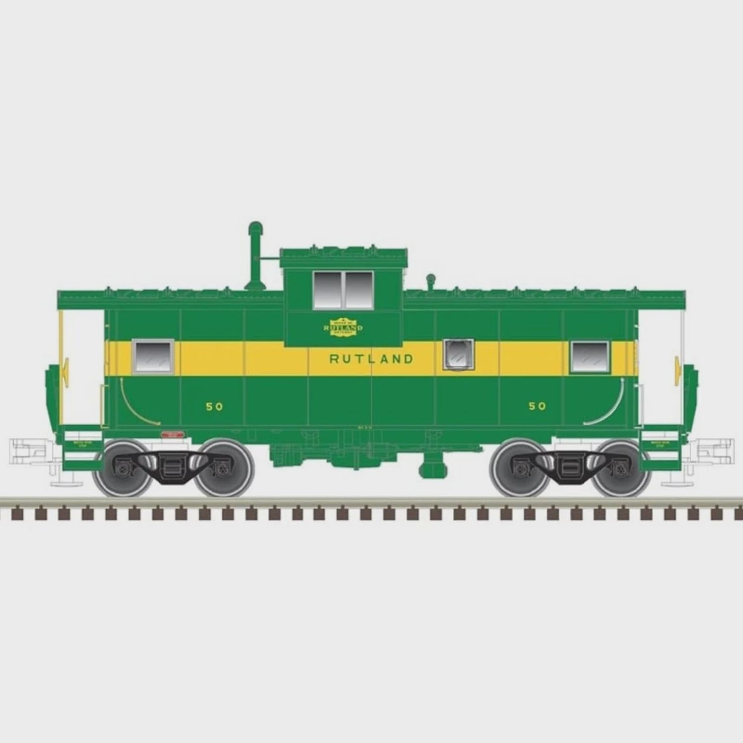 Used N Atlas Rutland-50 Wide Vision Caboose
