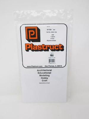Plastruct 91104 (4) (SSS-104).040 X 7&quot; X 1